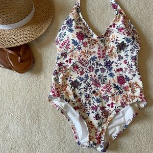 EUC Gap Floral One-Piece Swimsuit